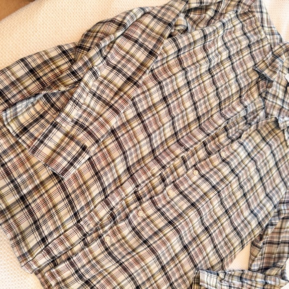 LOFT Plaid Button-Down Shirt - Picture 3 of 14